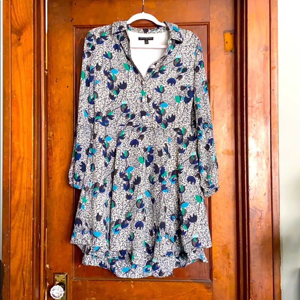 Banana Republic- Long Sleeve Pattern Dress